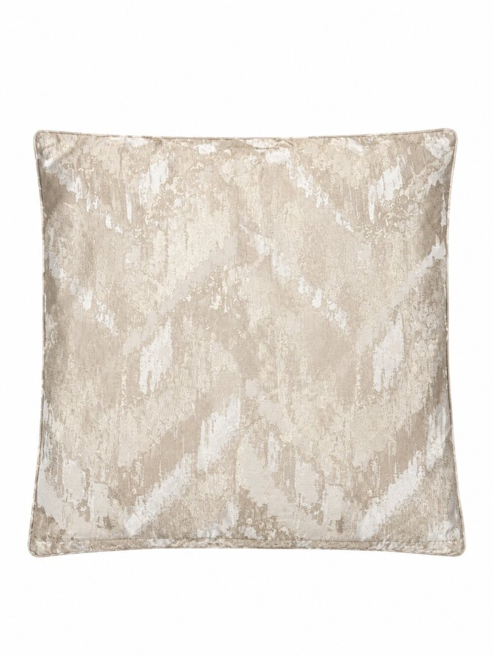 Hotel Collection Distressed Chevron Euro Sham 26x26 Beige Ivory European Pillow